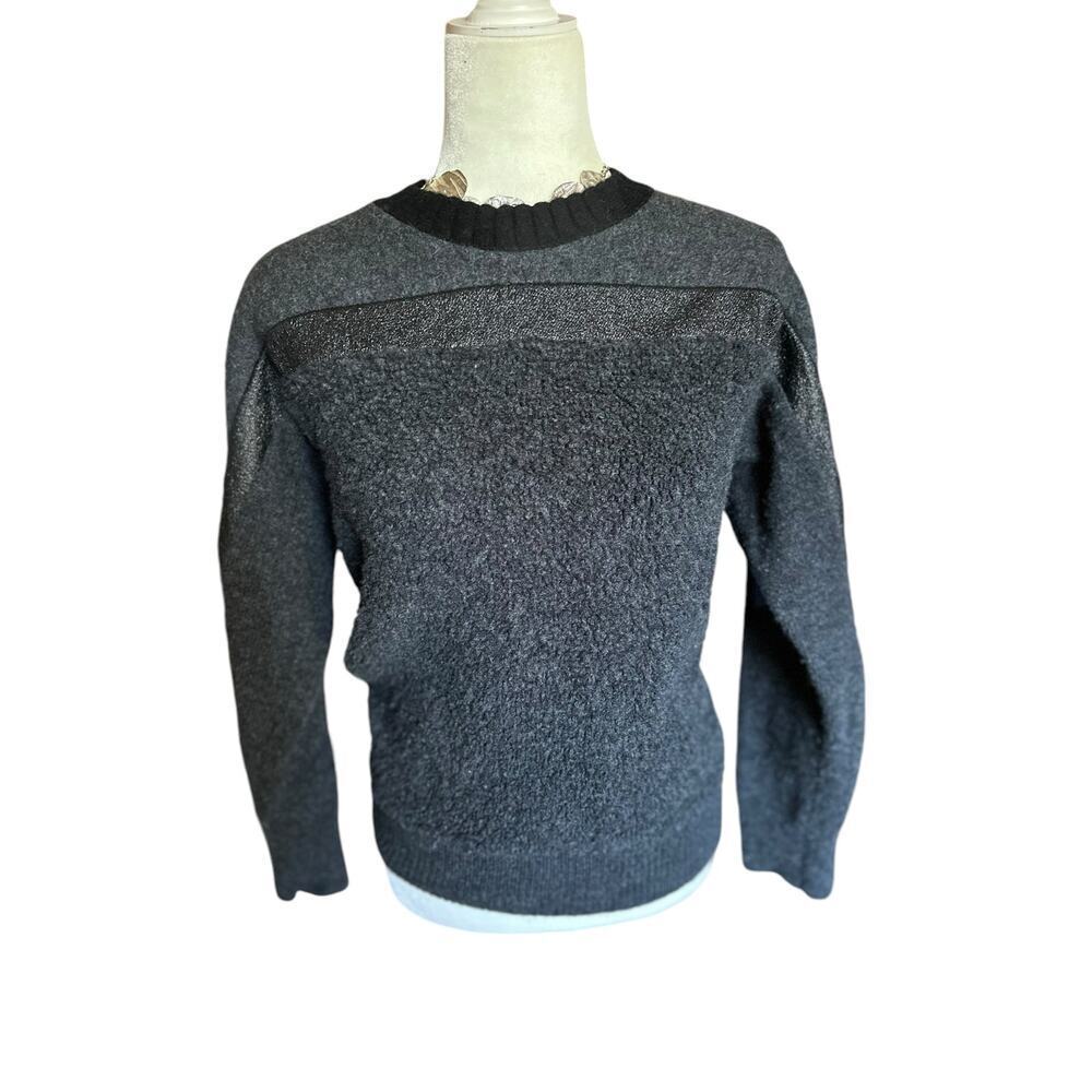 Cedric Charlier Ikram for AEFFE Spa 100% Virgin Wool Colorblock Sweater